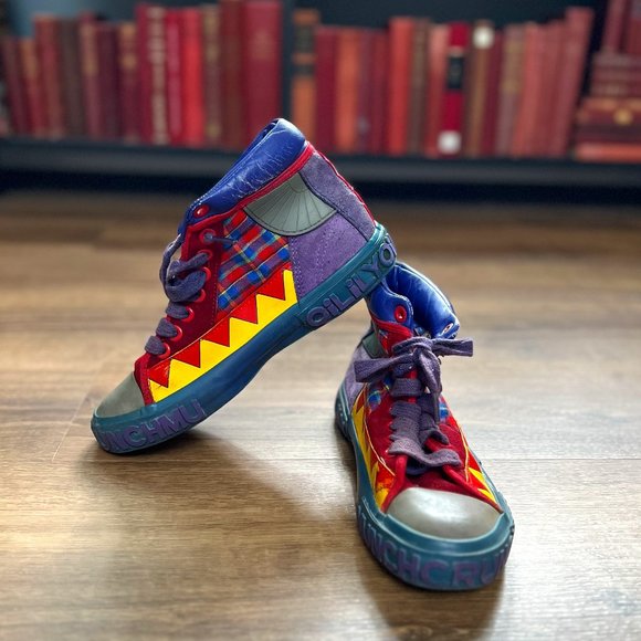 Oilily Shoes - Oilily Vintage Colorful Patchwork Hightop Sneaker Sz 38